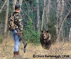 Hunter and Bear, Copyright Chuck Bartlebaugh, CFWI